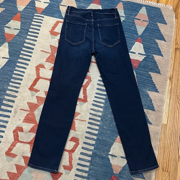 Frame Le Sylvie Slender Straight Jeans Cabana Dark Wash Size 27 - Picture 6 of 16